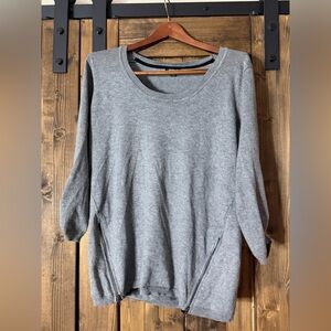Gray Women's Crew Neck Sweater